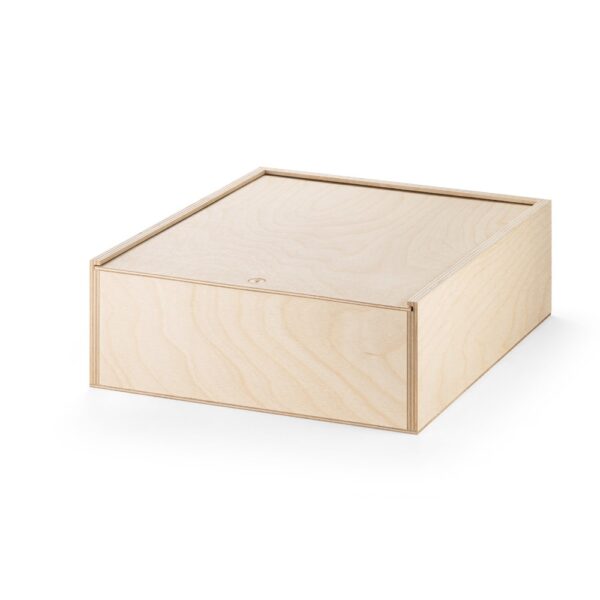 BOXIE WOOD L. Dřevěná krabice - Světlá přírodní