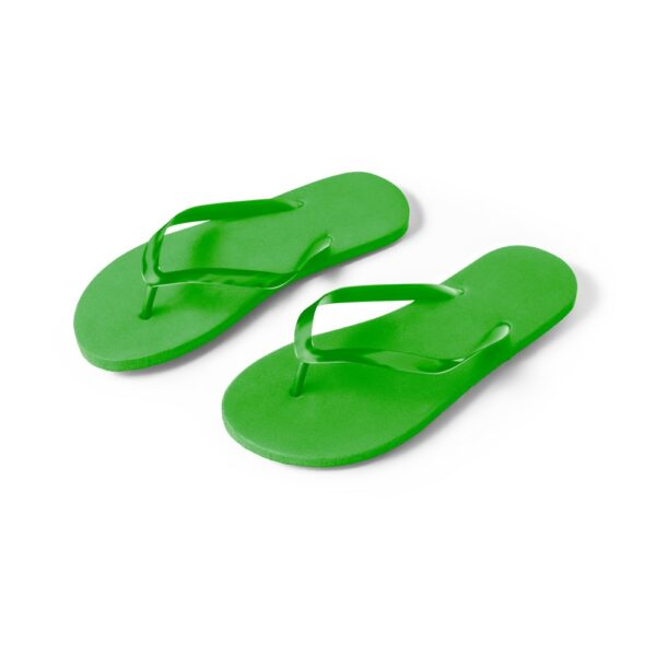 MAUPITI L / XL. Pohodlné pantofle s podrážkou z PE a páskem z PVC - Zelená