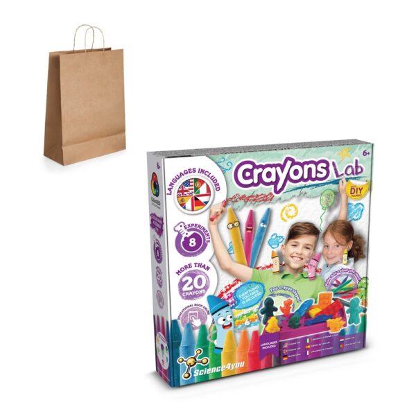 Crayon Factory Kit IV. Vzdělávací hra dodáváno s dárkovou taškou z kraftového papíru (115 g/m²)