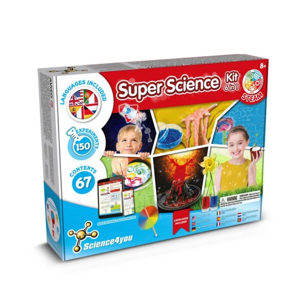 6 in 1 Super Science Kit I. Vzdělávací hra pro děti - Vícebarevná