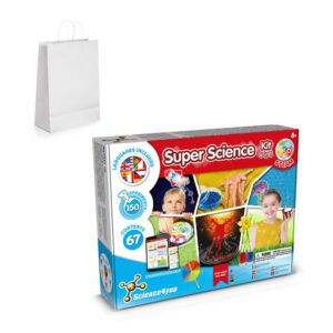 6 in 1 Super Science Kit II. Vzdělávací hra dodáváno s dárkovou taškou z kraftového papíru (100 g/m²)