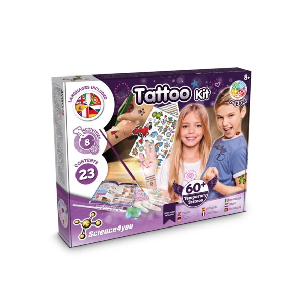 Tattoo Factory Kit I. Vzdělávací hra pro děti - Vícebarevná