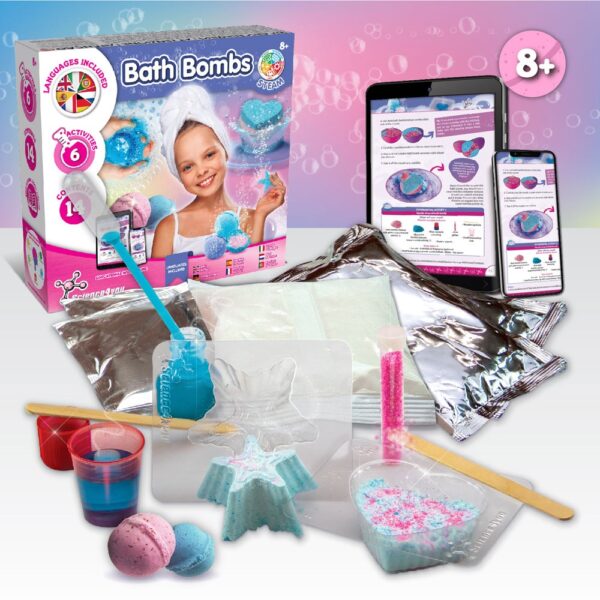 Bath Bombs Kit II. Vzdělávací hra dodáváno s dárkovou taškou z kraftového papíru (90 g/m²)