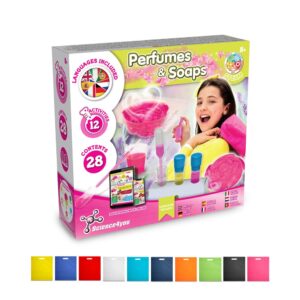 Perfume & Soap Factory Kit IV. Vzdělávací hra dodáváno s dárkovým sáčkem z netkané textilie (80 g/m²)