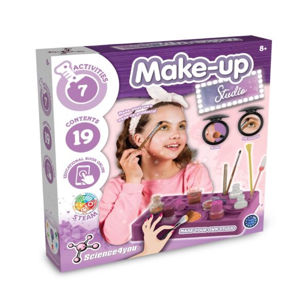 Makeup Studio Kit III. Vzdělávací hra dodáváno s dárkovou taškou z kraftového papíru (100 g/m²) - Bílá