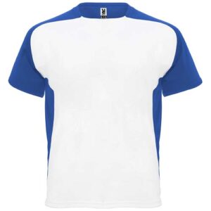 Bugatti unisex sportovní tričko s krátkým rukávem - Bílá / Kralovská modrá, 2XL