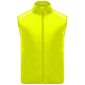 Jannu unisex lehká běžecká vesta - Fluorescentní žlutá, 2XL