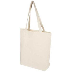 Orissa 180 g/m² organic wide bottom tote bag 11L - Přírodní