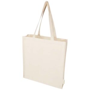 Orissa 180 g/m² organic full gusset tote bag 14L - Přírodní