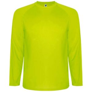 Pánské sportovní tričko Montecarlo s dlouhým rukávem - Fluorescentní žlutá, 2XL