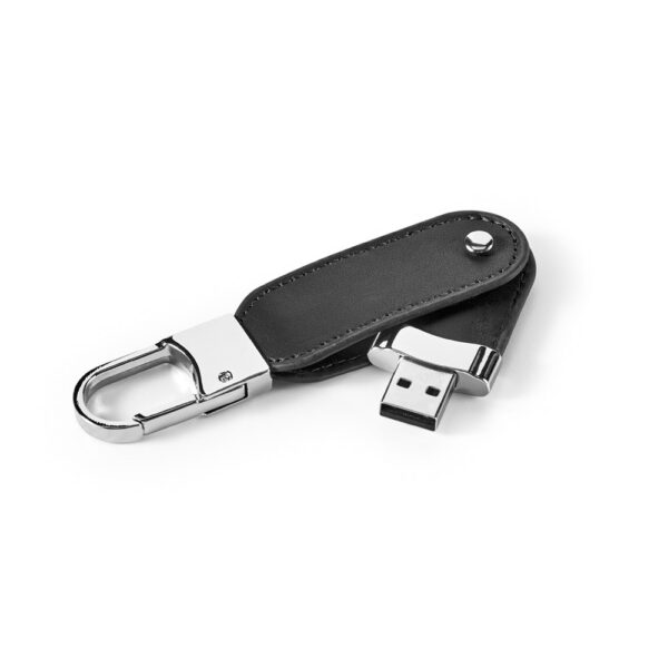 BRAGG 8GB. 8GB PU USB paměť s klipem na karabinu